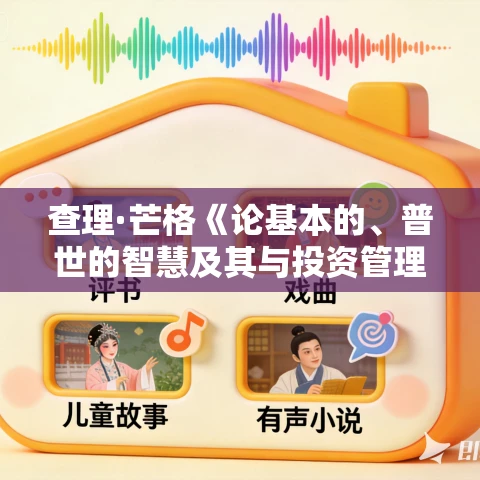 查理·芒格《论基本的、普世的智慧及其与投资管理和商业的关系》MP3免费打包下载 查理·芒格《论基本的、普世的智慧及其与投资管理和商业的关系》MP3免费打包下载