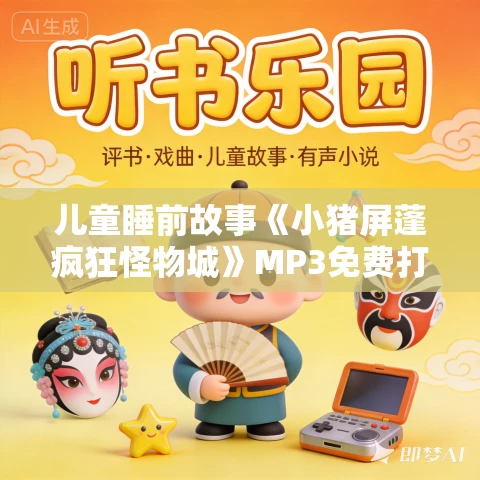 儿童睡前故事《小猪屏蓬疯狂怪物城》MP3免费打包下载