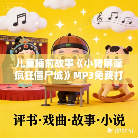 儿童睡前故事《小猪屏蓬疯狂僵尸城》MP3免费打包下载