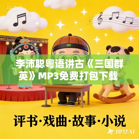 李沛聪粤语讲古《三国群英》MP3免费打包下载 15回全