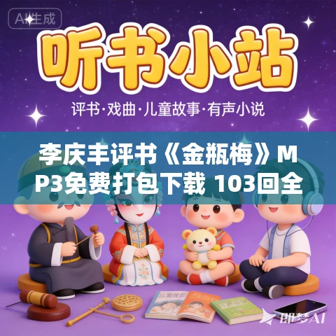李庆丰评书《金瓶梅》MP3免费打包下载 103回全