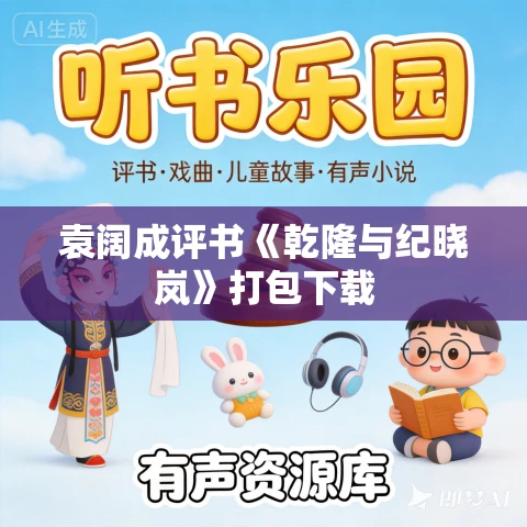 袁阔成评书《乾隆与纪晓岚》打包下载