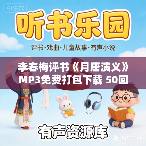 李春梅评书《月唐演义》MP3免费打包下载 50回全
