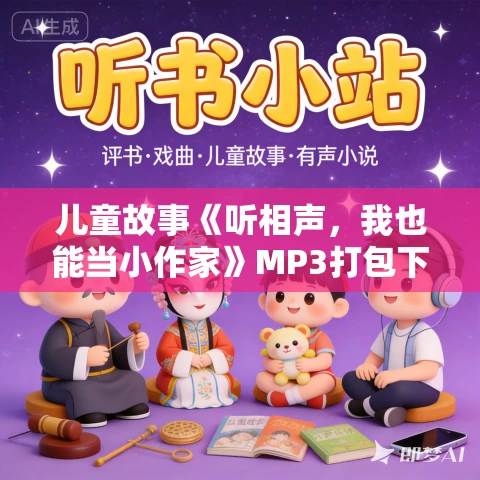 儿童故事《听相声，我也能当小作家》MP3打包下载 嘉庆叔叔讲国学系列