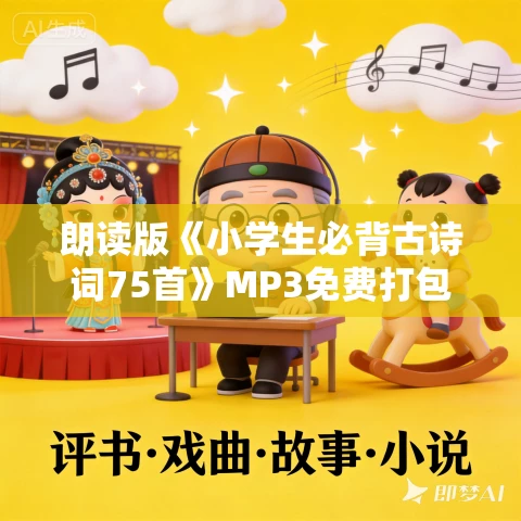 朗读版《小学生必背古诗词75首》MP3免费打包下载