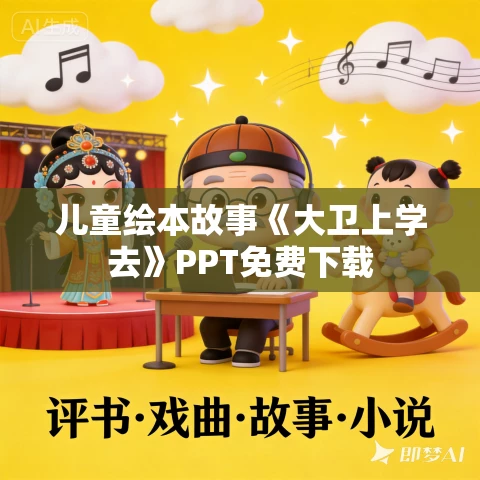 儿童绘本故事《大卫上学去》PPT免费下载