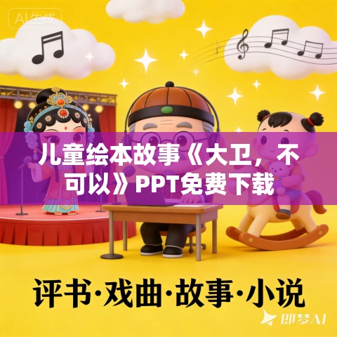 儿童绘本故事《大卫，不可以》PPT免费下载
