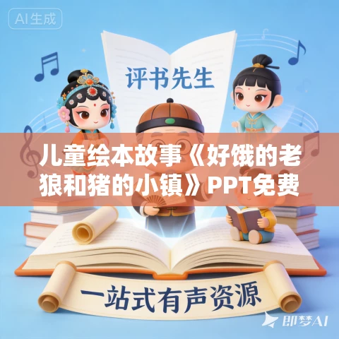 儿童绘本故事《好饿的老狼和猪的小镇》PPT免费下载 儿童绘本故事《好饿的老狼和猪的小镇》PPT免费下载