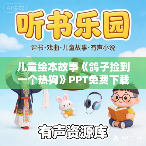 儿童绘本故事《鸽子捡到一个热狗》PPT免费下载