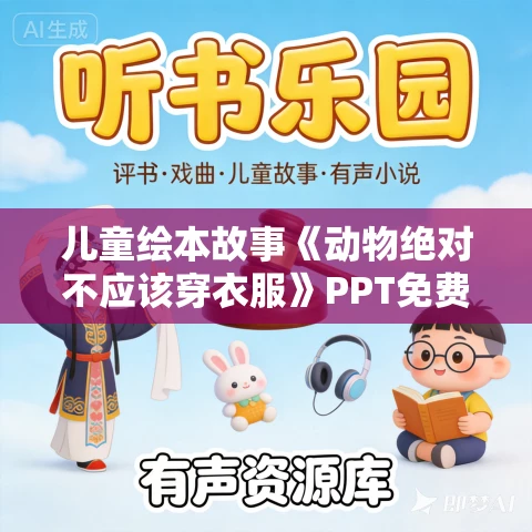 儿童绘本故事《动物绝对不应该穿衣服》PPT免费下载