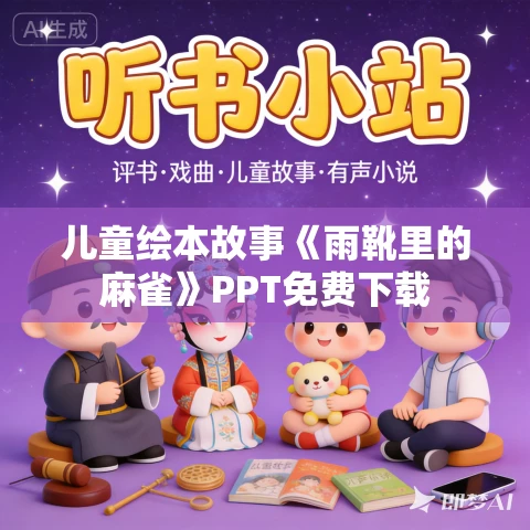 儿童绘本故事《雨靴里的麻雀》PPT免费下载