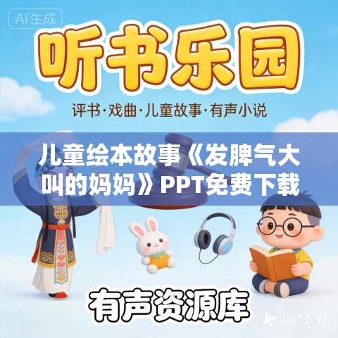 儿童绘本故事《发脾气大叫的妈妈》PPT免费下载