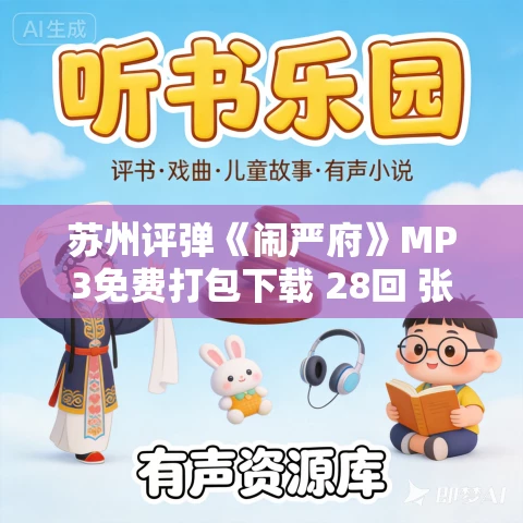 苏州评弹《闹严府》MP3免费打包下载 28回 张鉴庭 张鉴国
