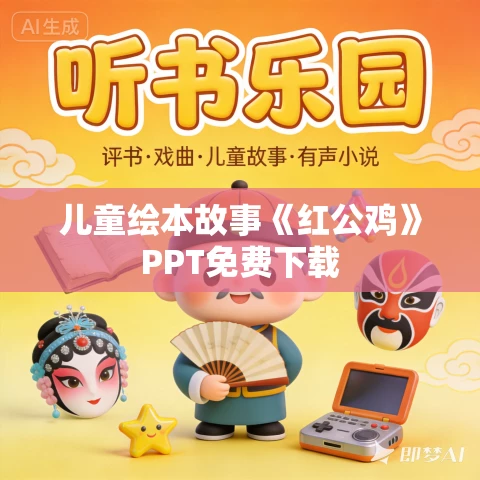 儿童绘本故事《红公鸡》PPT免费下载