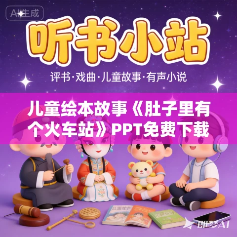 儿童绘本故事《肚子里有个火车站》PPT免费下载