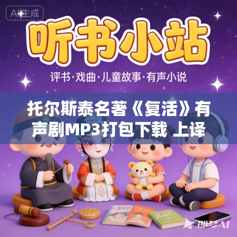 托尔斯泰名著《复活》有声剧MP3打包下载 上译厂演播 145集完结