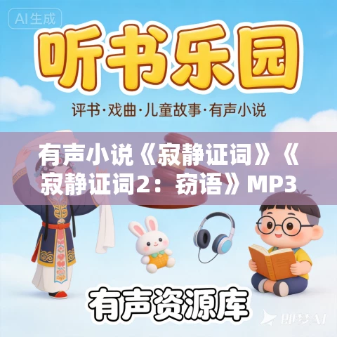 有声小说《寂静证词》《寂静证词2:窃语》MP3下载 悬疑精品多人有声剧 有声小说《寂静证词》《寂静证词2:窃语》MP3下载 悬疑精品多人有声剧