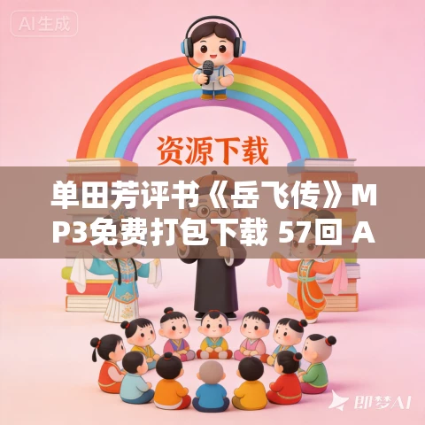 单田芳评书《岳飞传》MP3免费打包下载 57回 AI单田芳声音重现